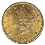 1900 $20 Liberty Gold Double Eagle MS-62 PCGS