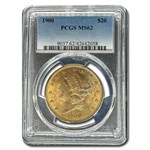 1900 $20 Liberty Gold Double Eagle MS-62 PCGS