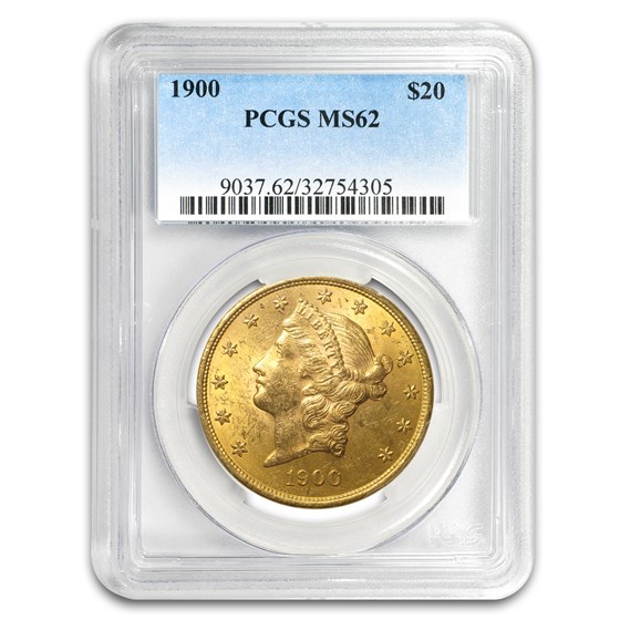1900 $20 Liberty Gold Double Eagle MS-62 PCGS