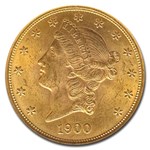 1900 $20 Liberty Gold Double Eagle MS-63 NGC CAC