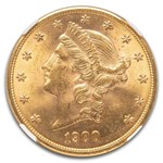 1900 $20 Liberty Gold Double Eagle MS-63 NGC CAC