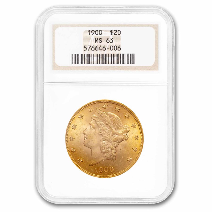 1900 $20 Liberty Gold Double Eagle MS-63 NGC