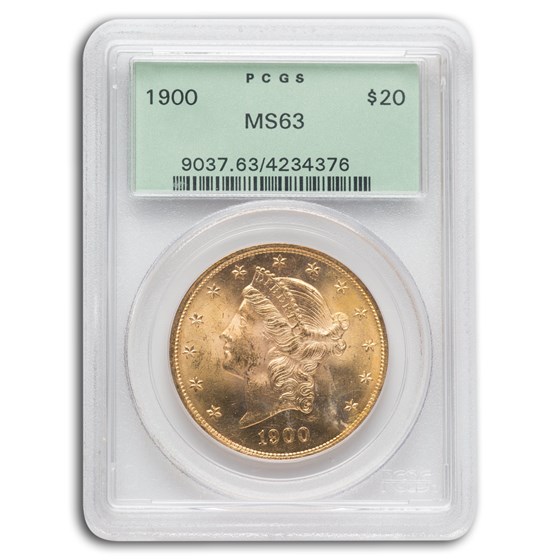 1900 $20 Liberty Gold Double Eagle MS-63 PCGS 1900 $20 Liberty Gold Double Eagle MS-63 PCGS