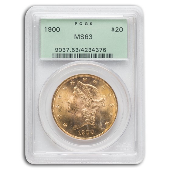 1900 $20 Liberty Gold Double Eagle MS-63 PCGS