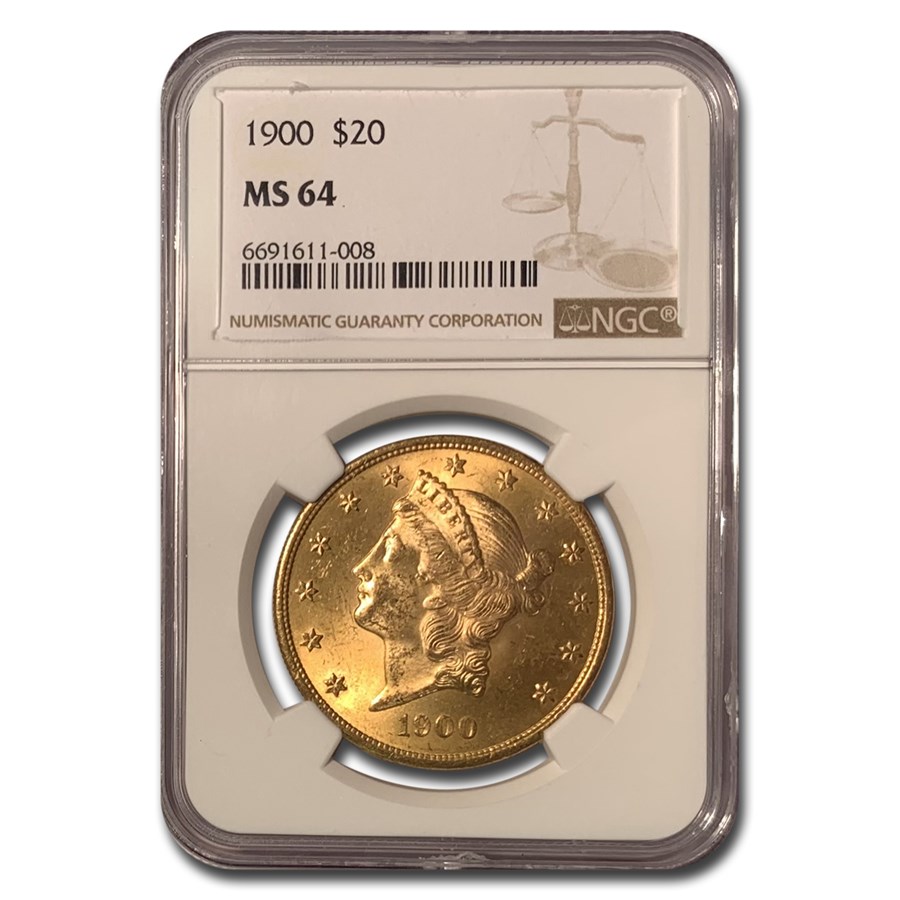 1900 $20 Liberty Gold Double Eagle MS-64 NGC
