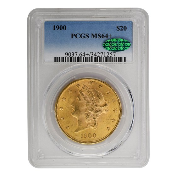 1900 $20 Liberty Gold Double Eagle MS-64+ PCGS CAC
