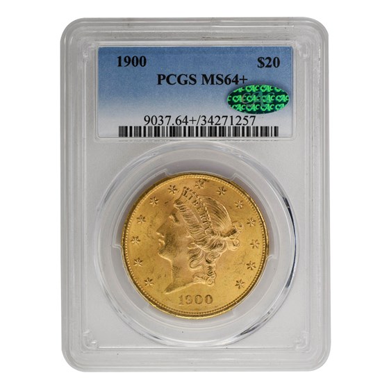 1900 $20 Liberty Gold Double Eagle MS-64+ PCGS CAC 1900 $20 Liberty Gold Double Eagle MS-64+ PCGS CAC