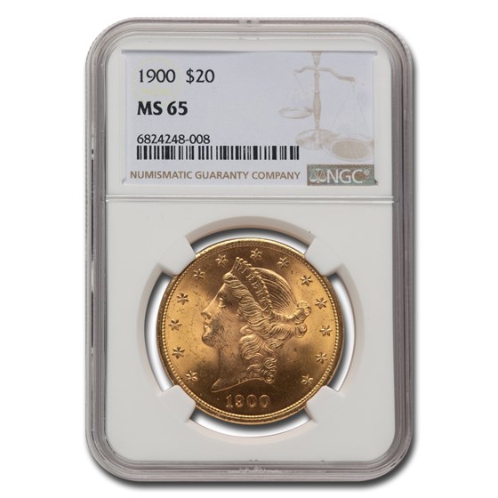 1900 $20 Liberty Gold Double Eagle MS-65 NGC 1900 $20 Liberty Gold Double Eagle MS-65 NGC