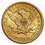1900 $5 Liberty Gold Half Eagle AU