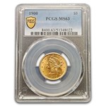 1900 $5 Liberty Gold Half Eagle MS-63 PCGS