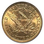 1900 $5 Liberty Gold Half Eagle MS-64 NGC CAC