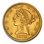 1900 $5 Liberty Gold Half Eagle MS-64 PCGS CAC