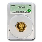 1900 $5 Liberty Gold Half Eagle PR-67 Cameo CACG