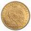 1900-A France Gold 10 Francs Rooster BU