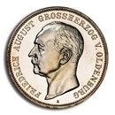 1900-A Germany Silver 5 Mark August PR-64+ PCGS (Oldenburg)