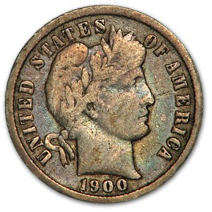 1900 Barber Dime Fine 1900 Barber Dime Fine