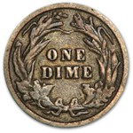 1900 Barber Dime Fine
