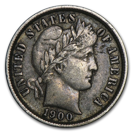 1900 Barber Dime VF 1900 Barber Dime VF