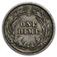 1900 Barber Dime VF