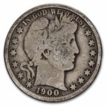 1900 Barber Half Dollar 20-Coin Roll Avg Circ