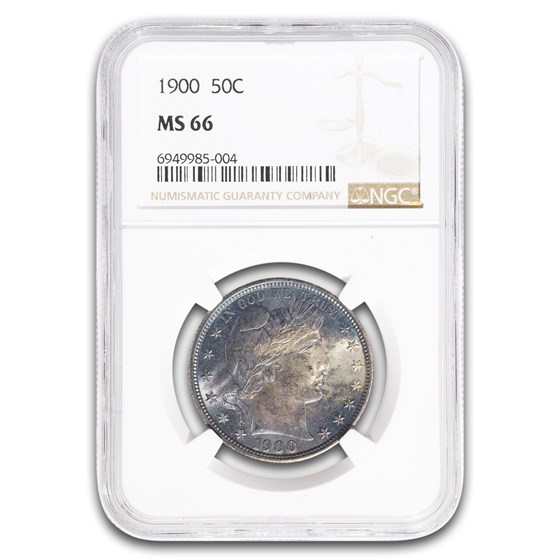 1900 Barber Half Dollar MS-66 NGC