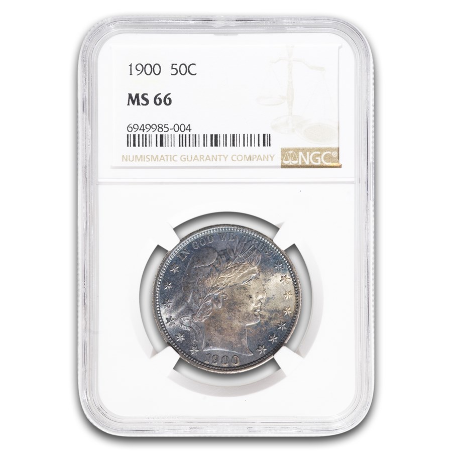1900 Barber Half Dollar MS-66 NGC