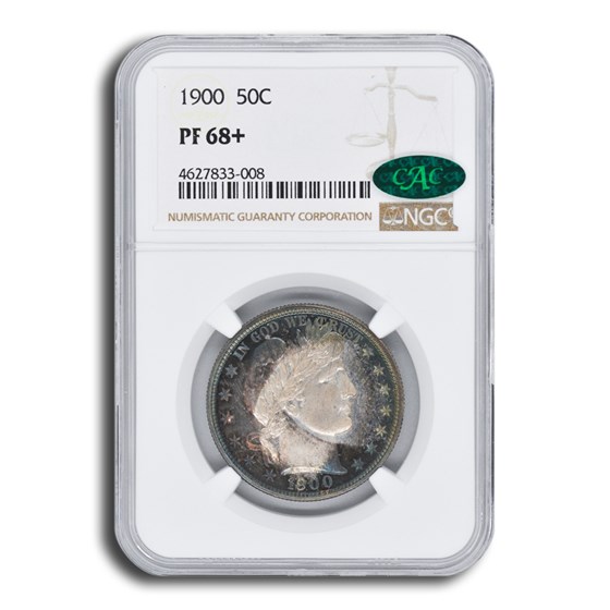 1900 Barber Half Dollar PF-68+ NGC CAC 1900 Barber Half Dollar PF-68+ NGC CAC