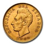 1900 Ecuador 10 Sucres MS-63 NGC