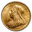 1900 Great Britain Gold Sovereign Victoria Veil Head AU-58 PCGS