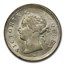 1900-H Hong Kong Silver 5 Cents Victoria MS-64 PCGS
