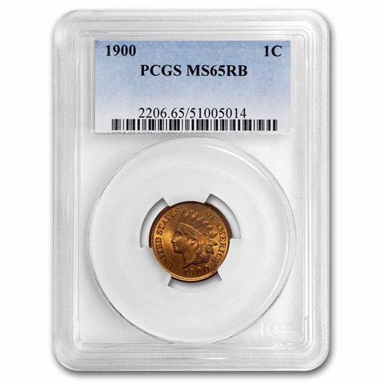 1900 Indian Head Cent MS-65 PCGS (Red/Brown) 1900 Indian Head Cent MS-65 PCGS (Red/Brown)