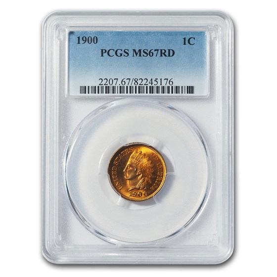 1900 Indian Head Cent MS-67 PCGS (Red) 1900 Indian Head Cent MS-67 PCGS (Red)