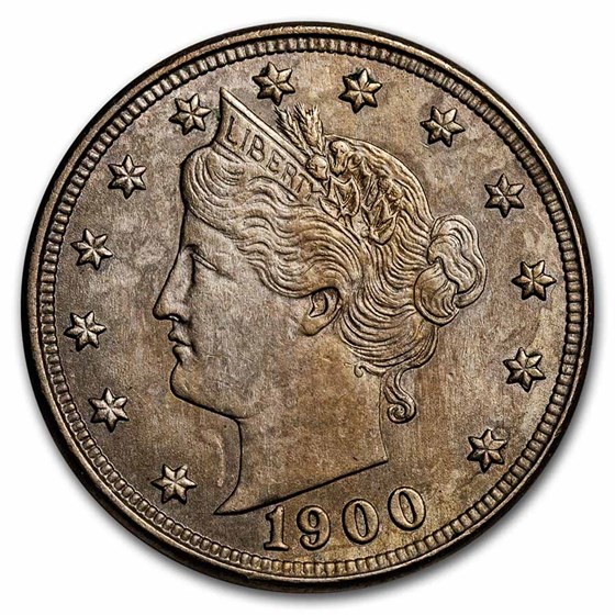 1900 Liberty Head V Nickel AU 1900 Liberty Head V Nickel AU