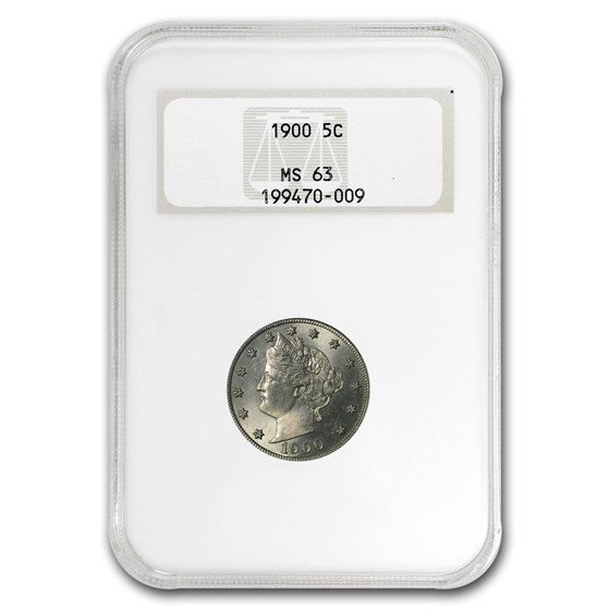 1900 Liberty Head V Nickel MS-63 NGC 1900 Liberty Head V Nickel MS-63 NGC