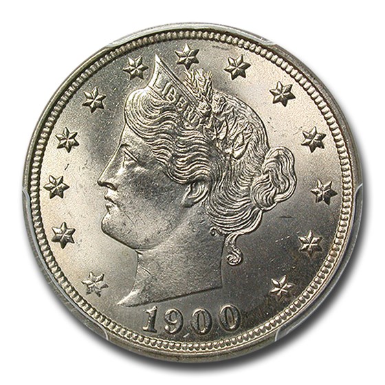 1900 Liberty Head V Nickel MS-64 PCGS 1900 Liberty Head V Nickel MS-64 PCGS