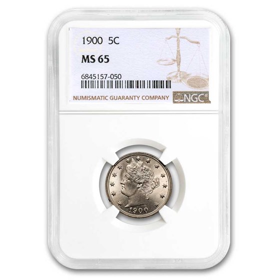 1900 Liberty Head V Nickel MS-65 NGC 1900 Liberty Head V Nickel MS-65 NGC
