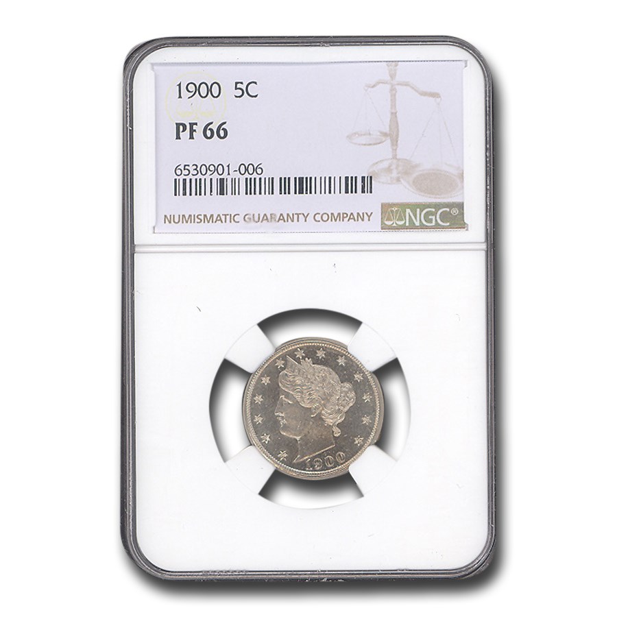 1900 Liberty Head V Nickel PF-66 NGC