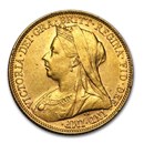 1900-M Australia Gold Sovereign Victoria Veil Head AU