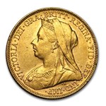 1900-M Australia Gold Sovereign Victoria Veil Head AU