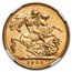 1900-M Australia Gold Sovereign Victoria Veil Head MS-60 NGC