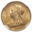 1900-M Australia Gold Sovereign Victoria Veil Head MS-61 NGC
