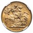 1900-M Australia Gold Sovereign Victoria Veil Head MS-61 NGC