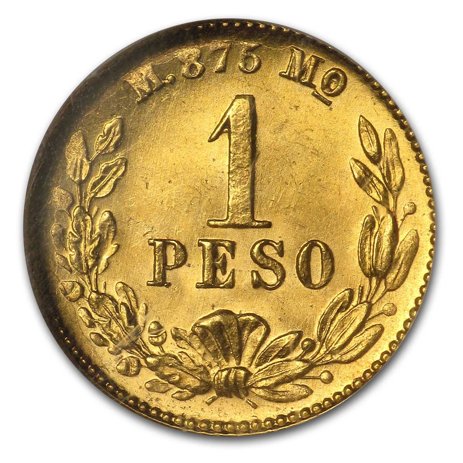 Buy 1900 Mo-M Mexico Gold Peso MS-64 NGC | APMEX
