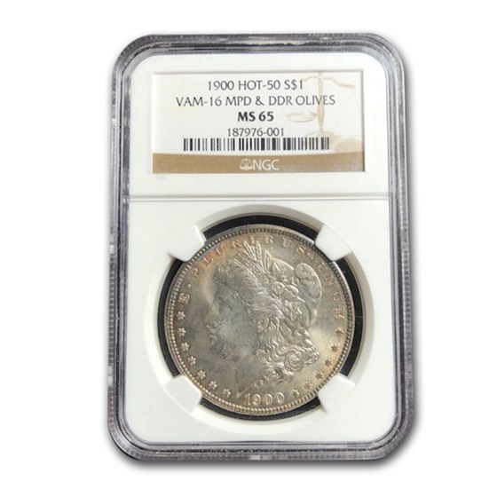 1900 Morgan Dollar MS-65 NGC (VAM-16 MPD & DDR Olives, Hot-50) 1900 Morgan Dollar MS-65 NGC (VAM-16 MPD & DDR Olives, Hot-50)