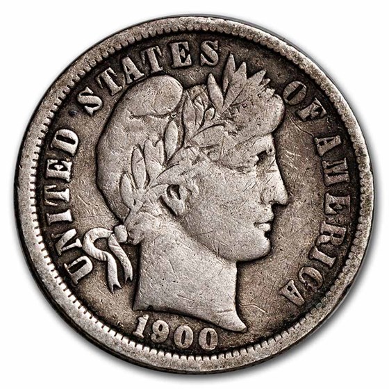 1900-O Barber Dime VF 1900-O Barber Dime VF