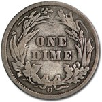 1900-O Barber Dime VG