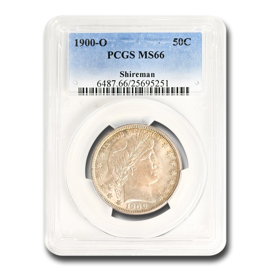 1900-O Barber Half Dollar MS-66 PCGS