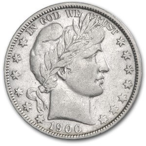1900-O Barber Half Dollar XF Details (Cleaned & Scratched) 1900-O Barber Half Dollar XF Details (Cleaned & Scratched)