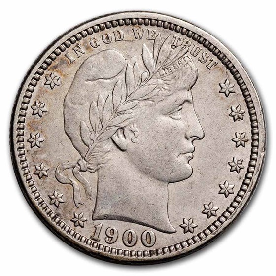 1900-O Barber Quarter AU 1900-O Barber Quarter AU