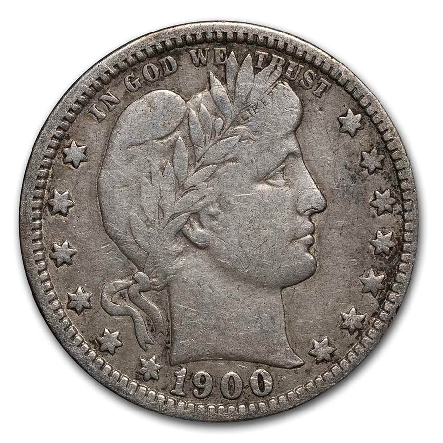 1900-O Barber Quarter Fine